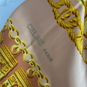 Celine Paris 100 Silk Scarf 35x35”